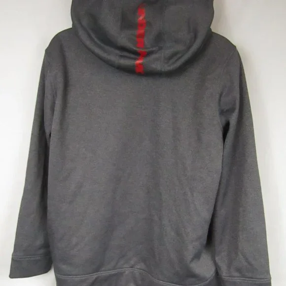 Under Armour | Youth Extra Large | Hoodie | Red & Gray - Picture 2 of 3